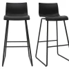 Tabourets De Bar Design Noir 76 Cm (lot De 2) ONA 23