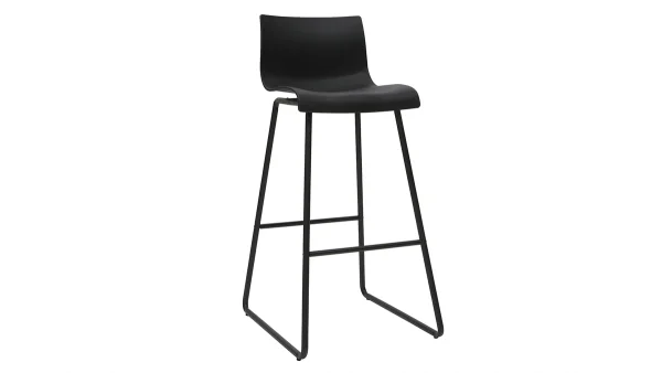 Tabourets De Bar Design Noir 76 Cm (lot De 2) ONA magasin pour 4