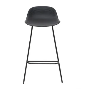 Tabourets De Bar Design Noirs H65 Cm (lot De 2) ELLA Livraison gratuite 12