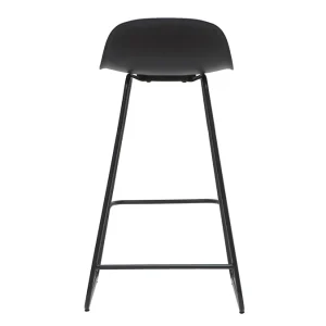 Tabourets De Bar Design Noirs H65 Cm (lot De 2) ELLA Retour gratuit en magasin. 18