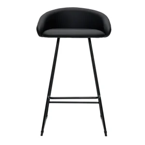 Nouvelle Collection Tabourets De Bar Design Noirs H69 Cm (lot De 2) REYNOLD 12