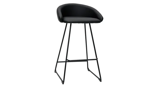 Tabourets De Bar Design Noirs H69 Cm (lot De 2) REYNOLD 4