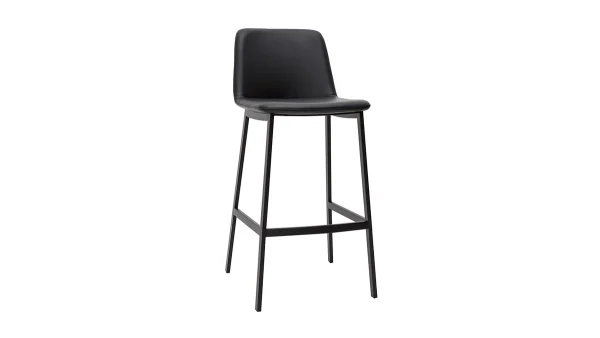 Tabourets De Bar Design Noirs H75 Cm (lot De 2) ARSENE en solde 4