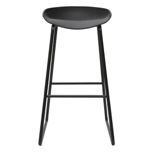 Réductions Tabourets De Bar Design Noirs H75 Cm (lot De 2) PEBBLE 12