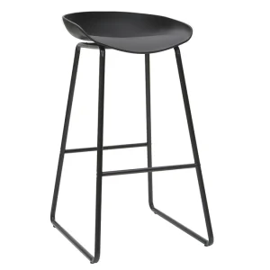 Tabourets De Bar Design Noirs H75 Cm (lot De 2) PEBBLE soldes 14