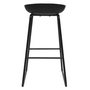 Tabourets De Bar Design Noirs H75 Cm (lot De 2) PEBBLE soldes 18