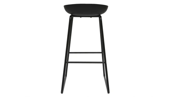 Tabourets De Bar Design Noirs H75 Cm (lot De 2) PEBBLE soldes 6