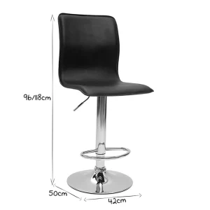 vente en ligne Tabourets De Bar Design Noirs (lot De 2) SURF ALTO 22