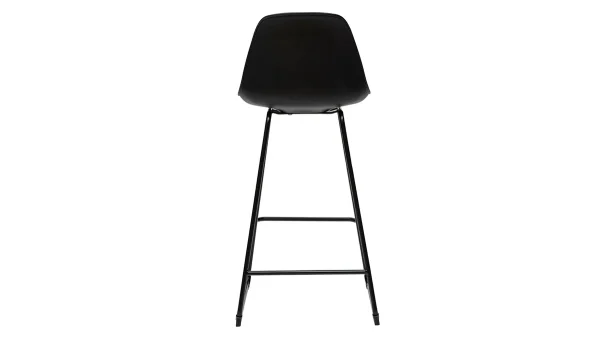 belle Tabourets De Bar Design Noirs Pieds Métal 65 Cm (lot De 2) FRANZ 5