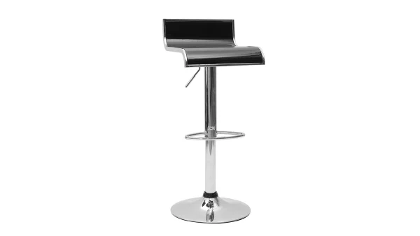 Tabourets De Bar Design Noirs WAVES (lot De 2) 4