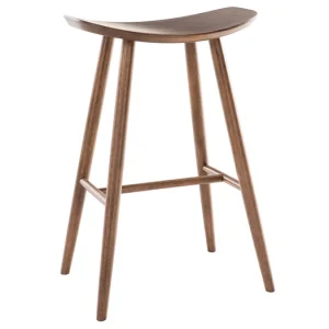 Tabourets De Bar Design Noyer H72 Cm (lot De 2) DEMORY 13