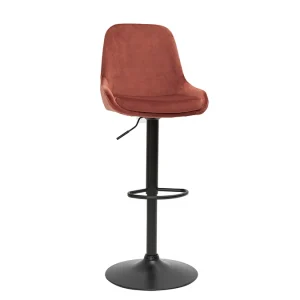 Tabourets De Bar Design Réglables Velours Rouge Tomette (lot De 2) HOLO exclusivement disponibles 13