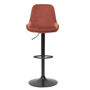 Tabourets De Bar Design Réglables Velours Rouge Tomette (lot De 2) HOLO exclusivement disponibles 11