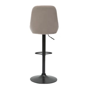 Tabourets De Bar Design Réglables Velours Taupe (lot De 2) HOLO Prix très abordable 17