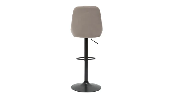 Tabourets De Bar Design Réglables Velours Taupe (lot De 2) HOLO 6