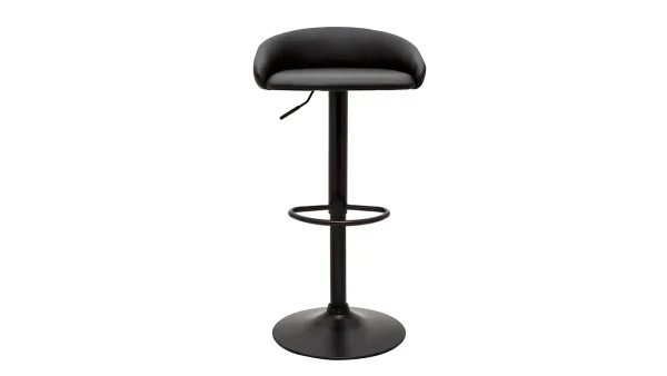 Tabourets De Bar Design Relevables Noirs (lot De 2) REYNOLD 3