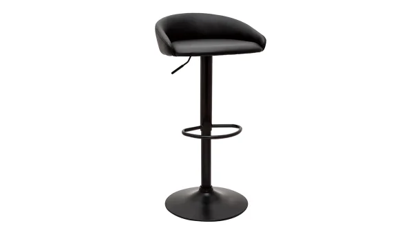 Tabourets De Bar Design Relevables Noirs (lot De 2) REYNOLD 4