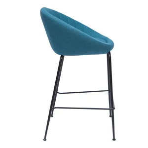 Tabourets De Bar Design Tissu Bleu Canard 65 Cm (lot De 2) SHERU marque pas cher en ligne 15