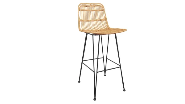 Tabourets De Bar En Rotin (lot De 2) MALACCA 4