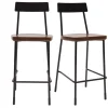 Tabourets De Bar Industriels Métal Et Bois 65 Cm (lot De 2) OUDIN mode pas cher 23