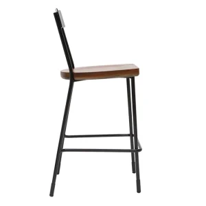 mode Tabourets De Bar Industriels Métal Et Bois 65 Cm (lot De 2) OUDIN 17