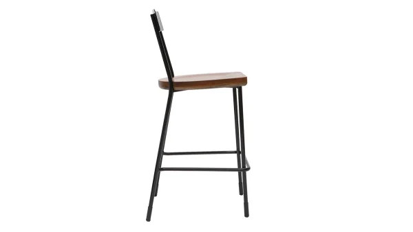 Tabourets De Bar Industriels Métal Et Bois 65 Cm (lot De 2) OUDIN mode pas cher 5