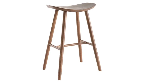 Tabourets De Bar Noyer H65 Cm (lot De 2) DEMORY mode tendance 4