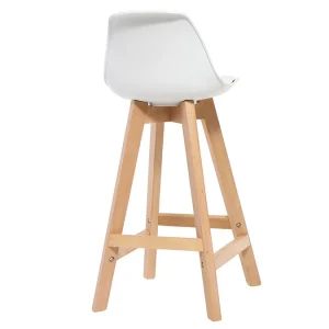 Tabourets De Bar Scandinaves Blanc Et Bois 65 Cm (lot De 2) MINI PAULINE 14