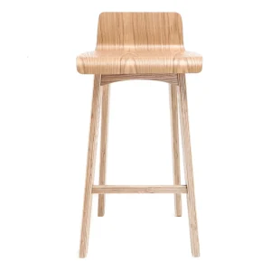 Tabourets De Bar Scandinaves Bois Clair H65 Cm (lot De 2) BALTIK à prix imbattables 11