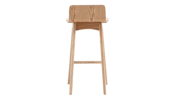 Tabourets De Bar Scandinaves Bois Clair H65 Cm (lot De 2) BALTIK à prix imbattables 5