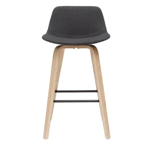 Tabourets De Bar Scandinaves Gris Foncé H65 Cm (lot De 2) NONIE 11