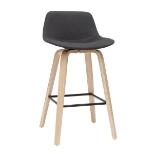 Tabourets De Bar Scandinaves Gris Foncé H65 Cm (lot De 2) NONIE 13