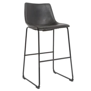 Tabourets De Bar Vintage Noirs 73 Cm (lot De 2) NEW ROCK 14