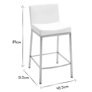 Tabourets Design Blanc H66 Cm (lot De 2) EPSILON 19