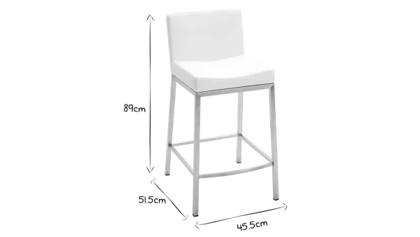 Tabourets Design Blanc H66 Cm (lot De 2) EPSILON 7