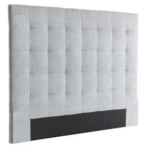 Tête De Lit à Poser Capitonnée En Tissu Gris L140 Cm HALCIONA 9