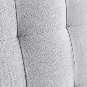 Tête De Lit à Poser Capitonnée En Tissu Gris L140 Cm HALCIONA 11