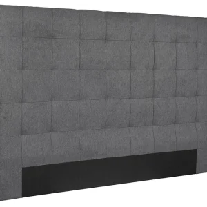 Tête De Lit Capitonnée En Tissu Gris Anthracite L180 Cm HALCIONA 8