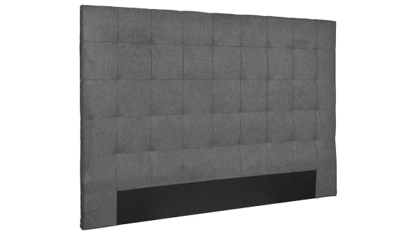 Tête De Lit Capitonnée En Tissu Gris Anthracite L180 Cm HALCIONA 3