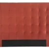 Tête De Lit Capitonnée En Tissu Velours Terracotta L160 Cm HALCIONA 17