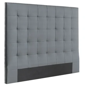 Tête De Lit Capitonnée Gris Foncé L160 Cm HALCIONA 9