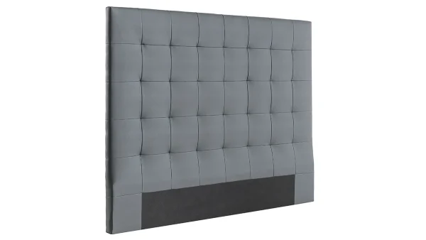 Tête De Lit Capitonnée Gris Foncé L160 Cm HALCIONA 3