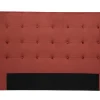 Tête De Lit En Tissu Velours Rouge Tomette L170 Cm LUTECE 16