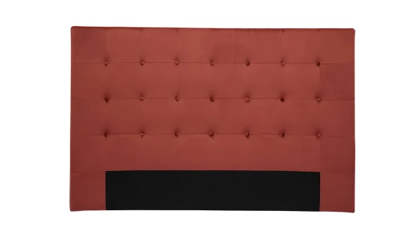 Tête De Lit En Tissu Velours Rouge Tomette L170 Cm LUTECE 1