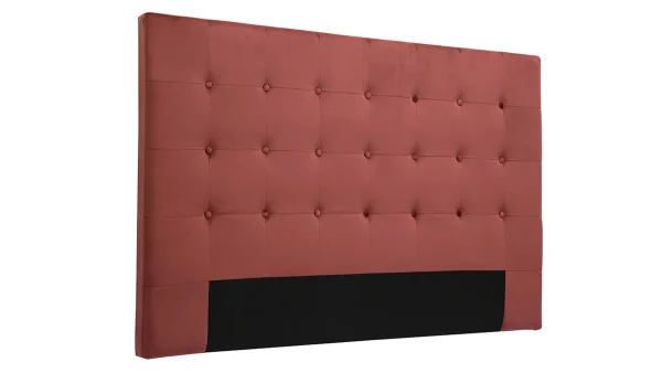 Tête De Lit En Tissu Velours Rouge Tomette L170 Cm LUTECE 3