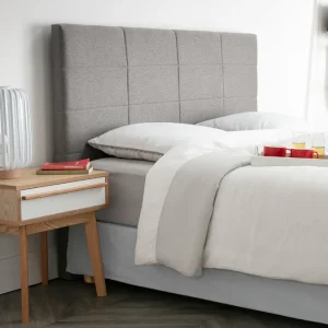 Tête De Lit Moderne En Tissu Bleu Canard L160 Cm ANATOLE 13