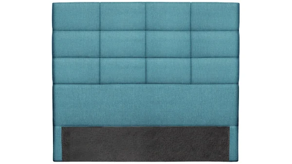 Tête De Lit Moderne En Tissu Bleu Canard L160 Cm ANATOLE 1