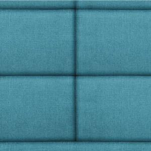 Tête De Lit Moderne En Tissu Bleu Canard L160 Cm ANATOLE 11