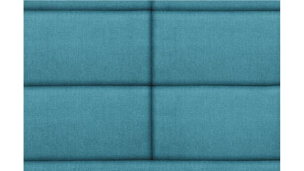 Tête De Lit Moderne En Tissu Bleu Canard L160 Cm ANATOLE 4