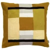 achetez pas cher Coussin à Motifs Brodé Jaune 45 X 45 Cm KUBY 14